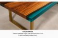 Turquoise Transparent Epoxy Resin Dining Table | Custom Made Epoxy Dining and Coffee Table - Image 4