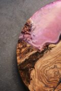 Handmade Wood Epoxy Resin Wall Clock, Rustic Wall Decor, Live Edge Wooden Clock, Unique Home Decor - Image 4