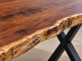 Acacia Solid Wood Dining Table With Solid Wood Bench, Office Conference Table, Farmhouse Table ( Custom Size Table ) - Image 5