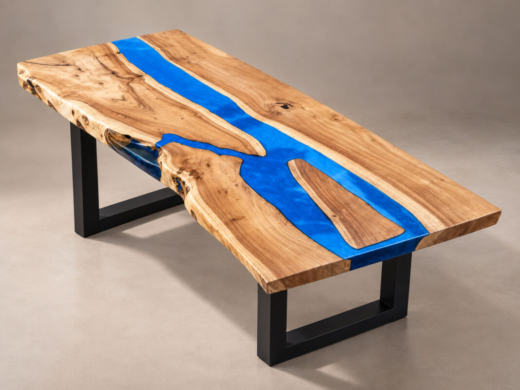 Blue Resin Table