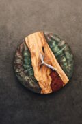 Multi Color Resin Custom Wall Clock, Luxury Wall Décor, Live Edge Wooden Clock, Unique Home Décor, Perfect Gift