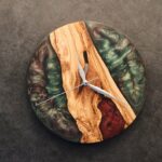 Multi Color Resin Custom Wall Clock, Luxury Wall Décor, Live Edge Wooden Clock, Unique Home Décor, Perfect Gift