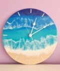 Handmade Custom Wall Clock, Luxury Wall Décor, Live Edge Wooden Clock, Unique Home Décor - Image 4